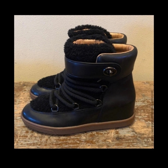COACH - WEDGE BOOTIES (Monroe Sherling) - Picture 2 of 5